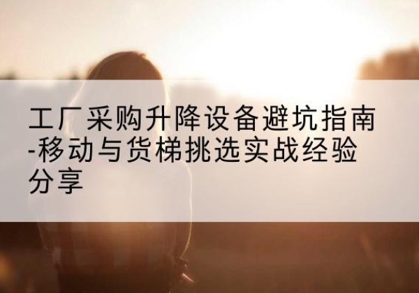 淮阴移动式升降机怎么选-工厂采购升降设备避坑指南-移动与货梯挑选实战经验分享